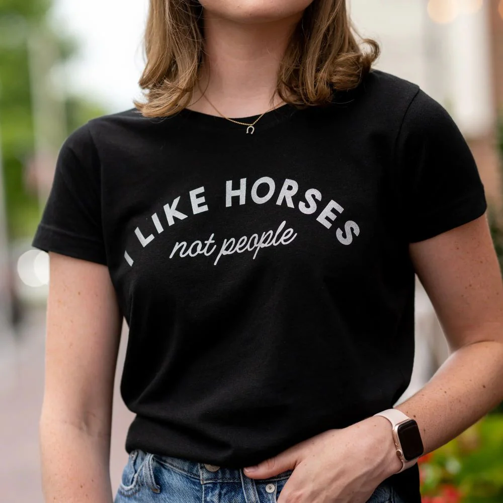 Dapplebay I Like Horses Tee - Image 2