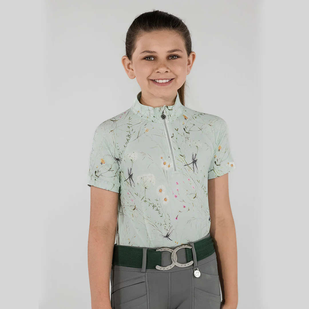 Dapplebay Kids Dragonfly Meadow 1/4 Zip - Short Sleeve