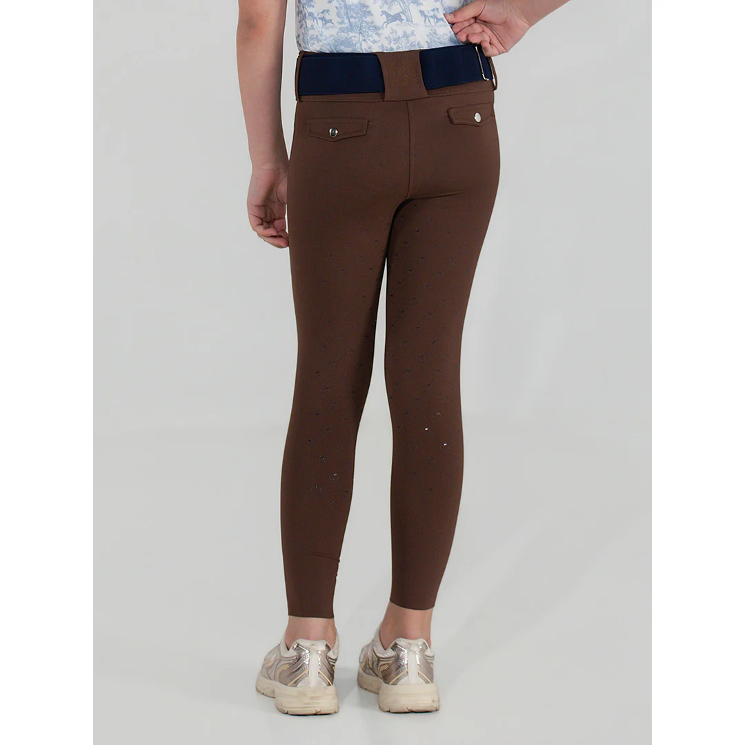 Dapplebay Kids Essential Silicone Full Seat Tights-Chestnut - Image 4