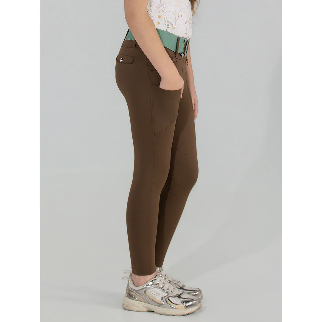 Dapplebay Kids Essential Silicone Full Seat Tights-Chestnut - Image 5