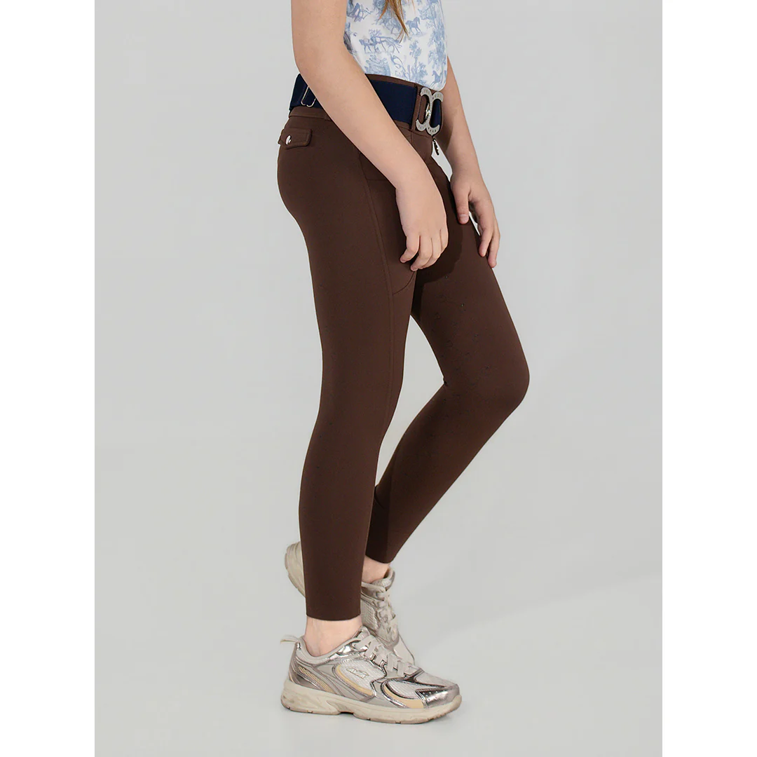 Dapplebay Kids Essential Silicone Full Seat Tights-Chestnut - Image 6
