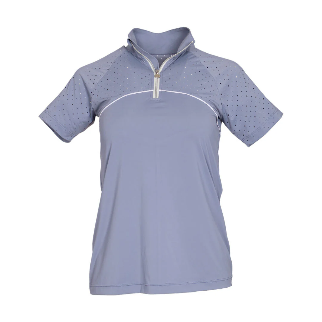 Dapplebay Lady 1/4 Zip Aircut SS Riding Top-Moonrise - Image 6
