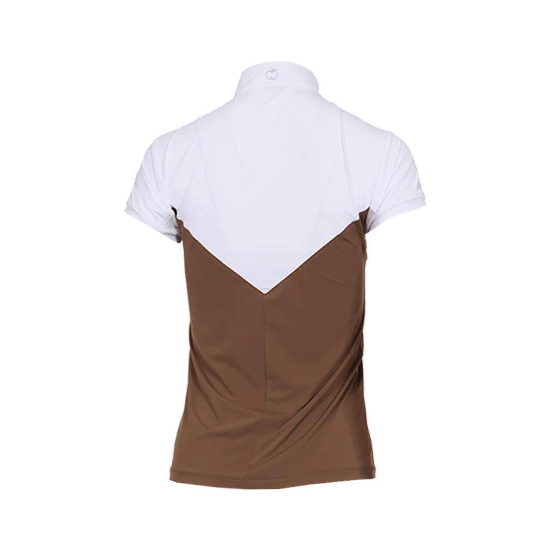 Dapplebay Lady 1/4 Zip SS Show Top-Chestnut - Image 7