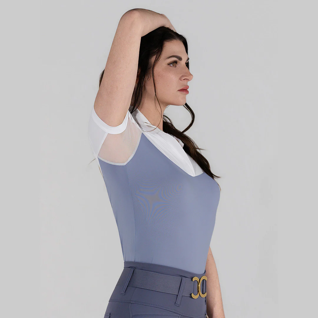Dapplebay Lady 1/4 Zip SS Show Top-Moonrise - Image 4