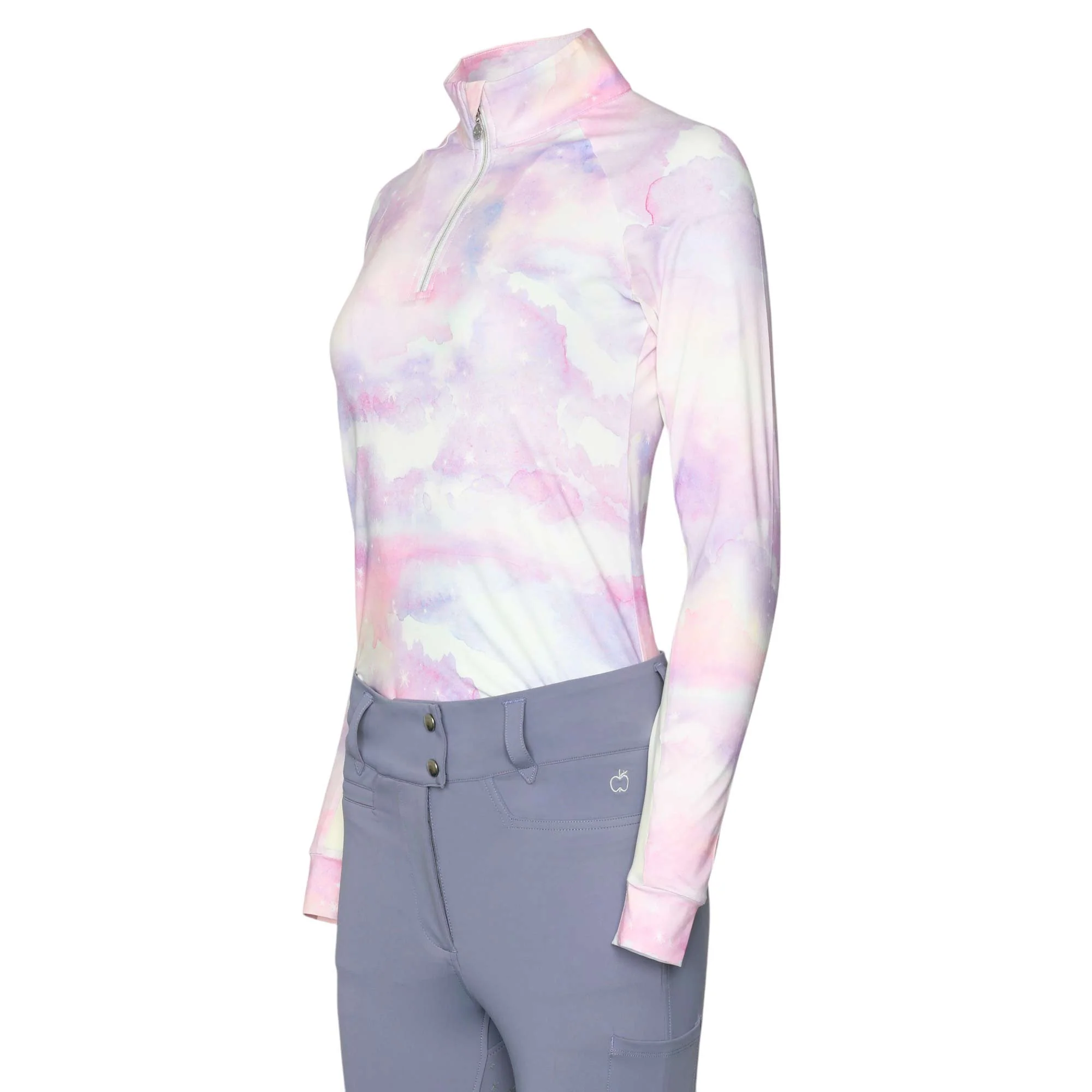 Dapplebay Lavender Haze 1/4 Zip Light Riding Top - Image 2
