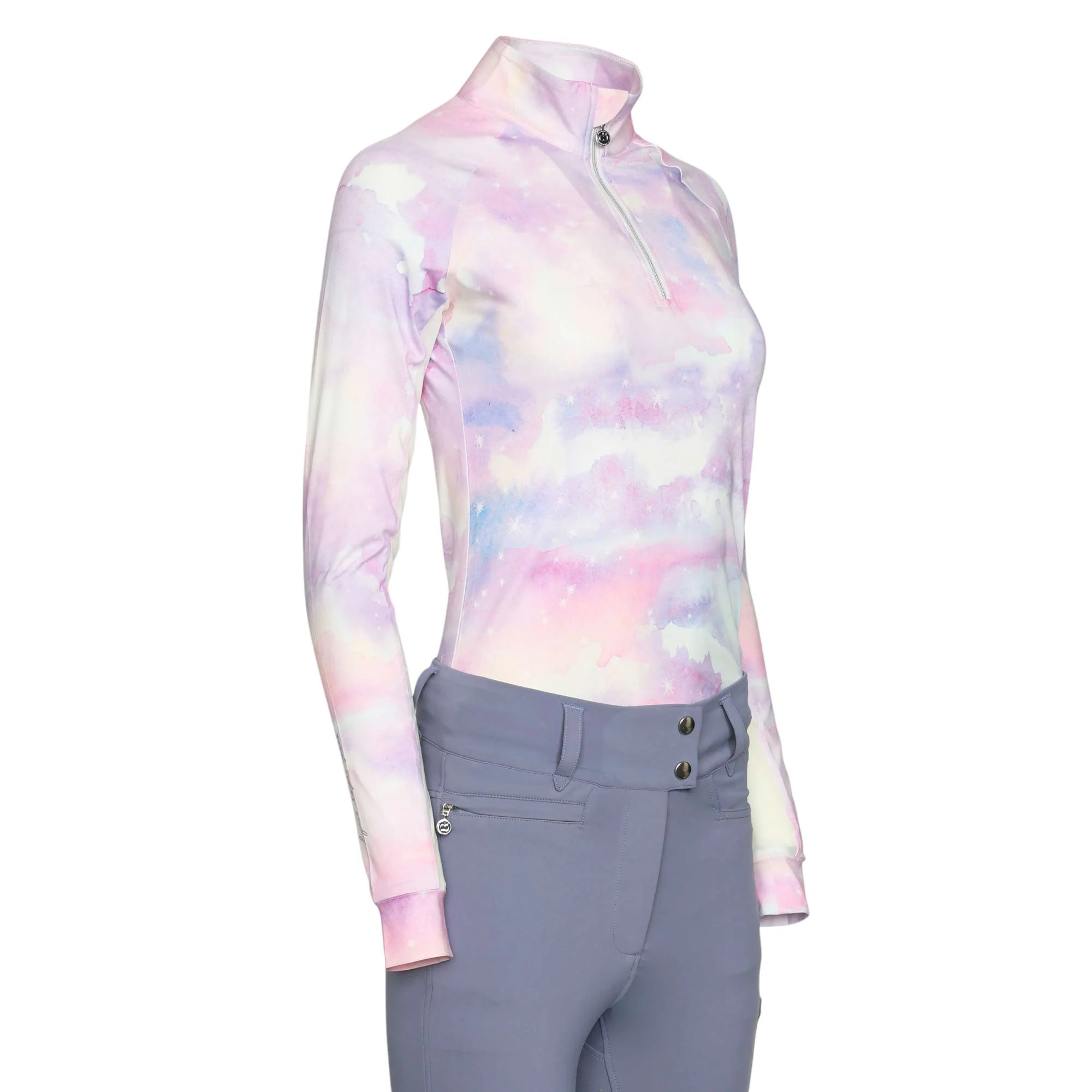 Dapplebay Lavender Haze 1/4 Zip Light Riding Top - Image 5