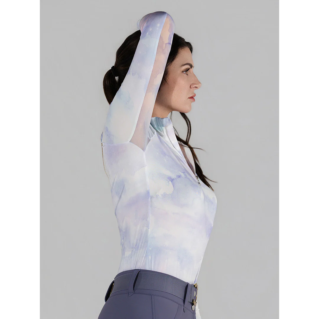 Dapplebay Opalite Skies 1/4 Zip LS Riding Top - Image 4