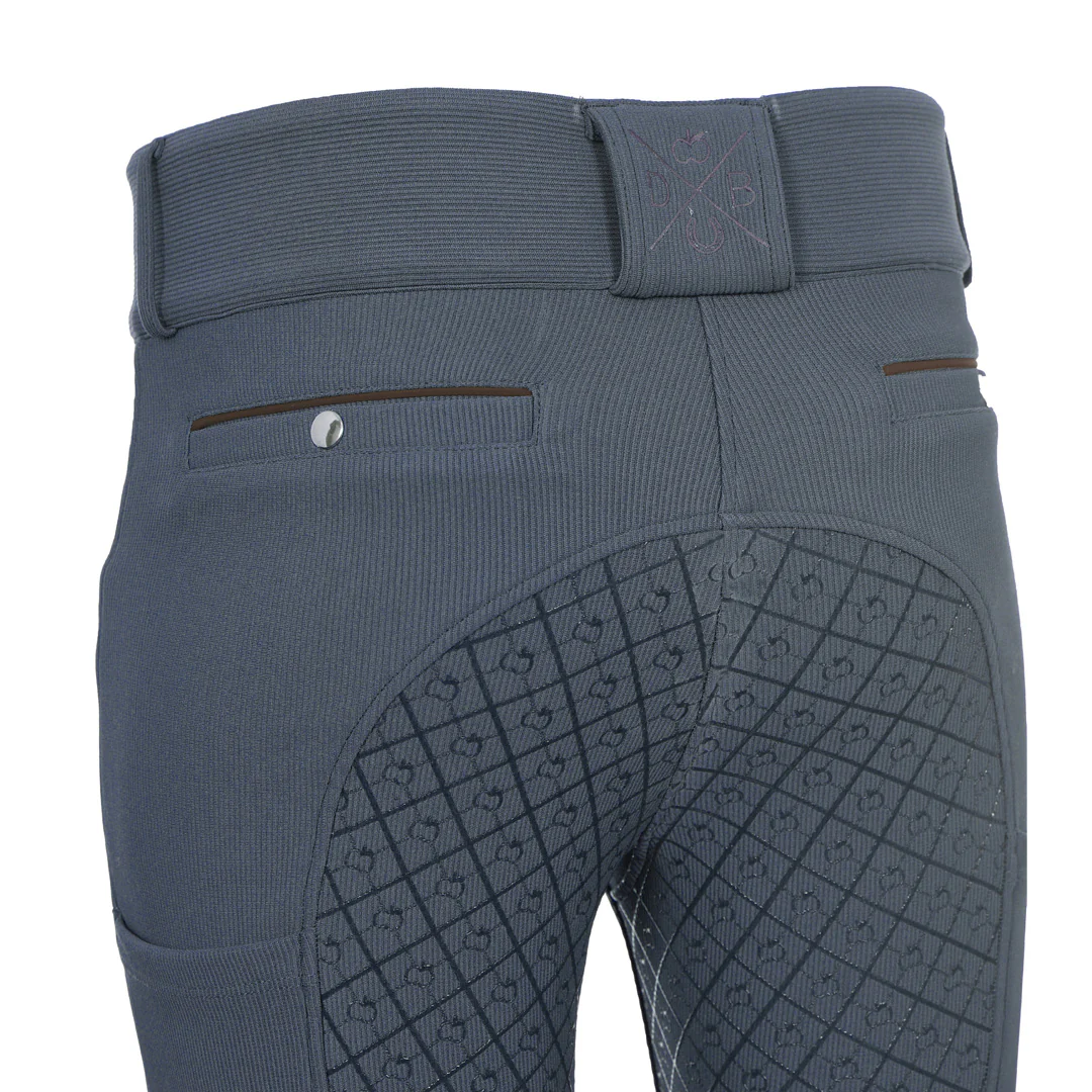 Dapplebay Pro Ribbed Silicone Full Seat Breeches-Purple Dusk - Image 12