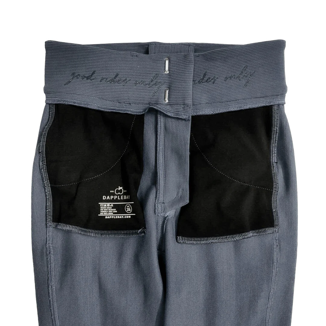 Dapplebay Pro Ribbed Silicone Full Seat Breeches-Purple Dusk - Image 13