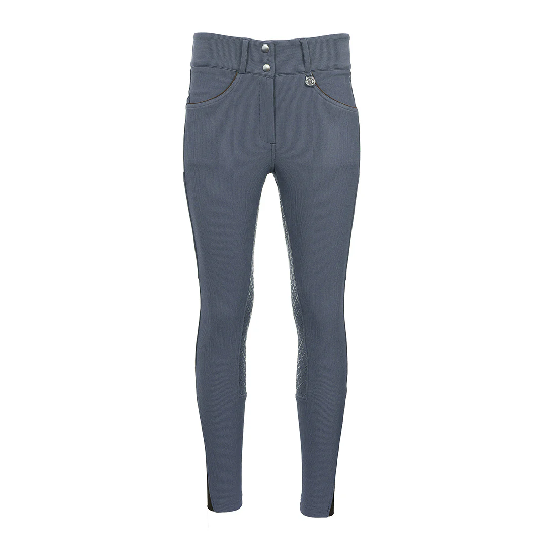 Dapplebay Pro Ribbed Silicone Full Seat Breeches-Purple Dusk - Image 7