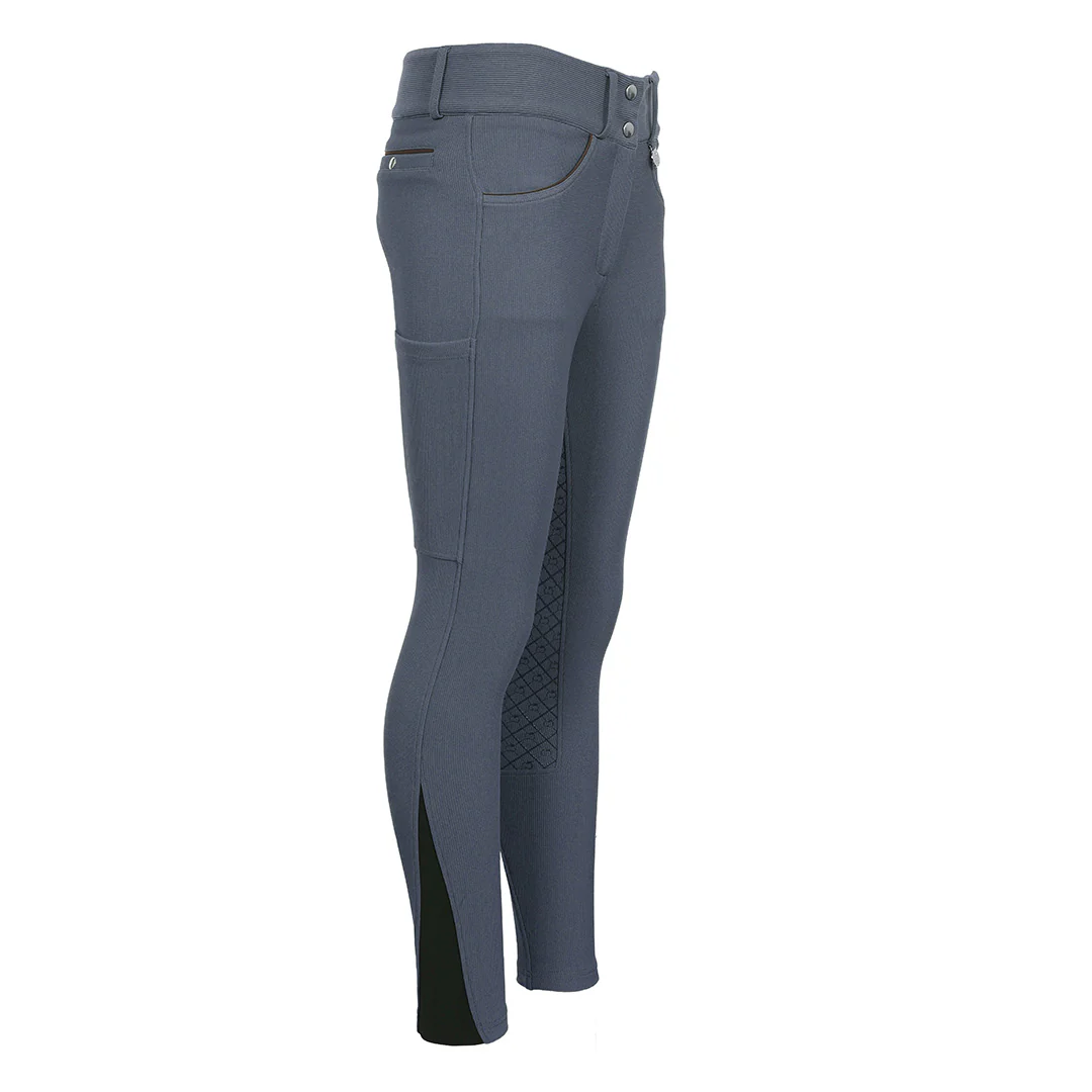 Dapplebay Pro Ribbed Silicone Full Seat Breeches-Purple Dusk - Image 9