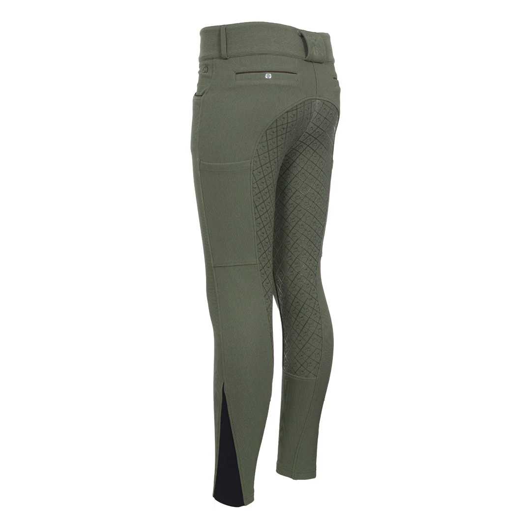 Dapplebay Pro Ribbed Silicone Full Seat Breeches-Rosemary - Image 10