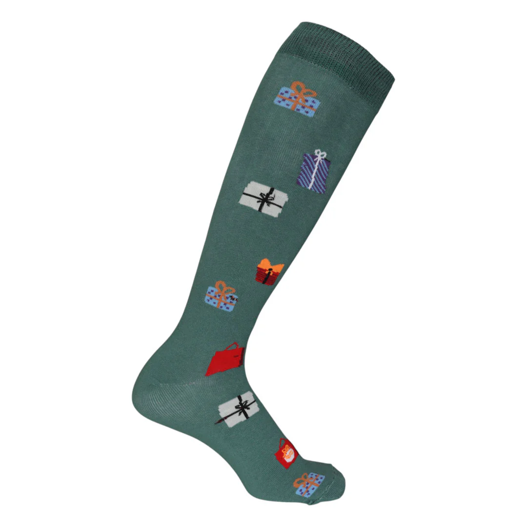 Dapplebay Santa Bay-by Knit Boot Socks - Image 2