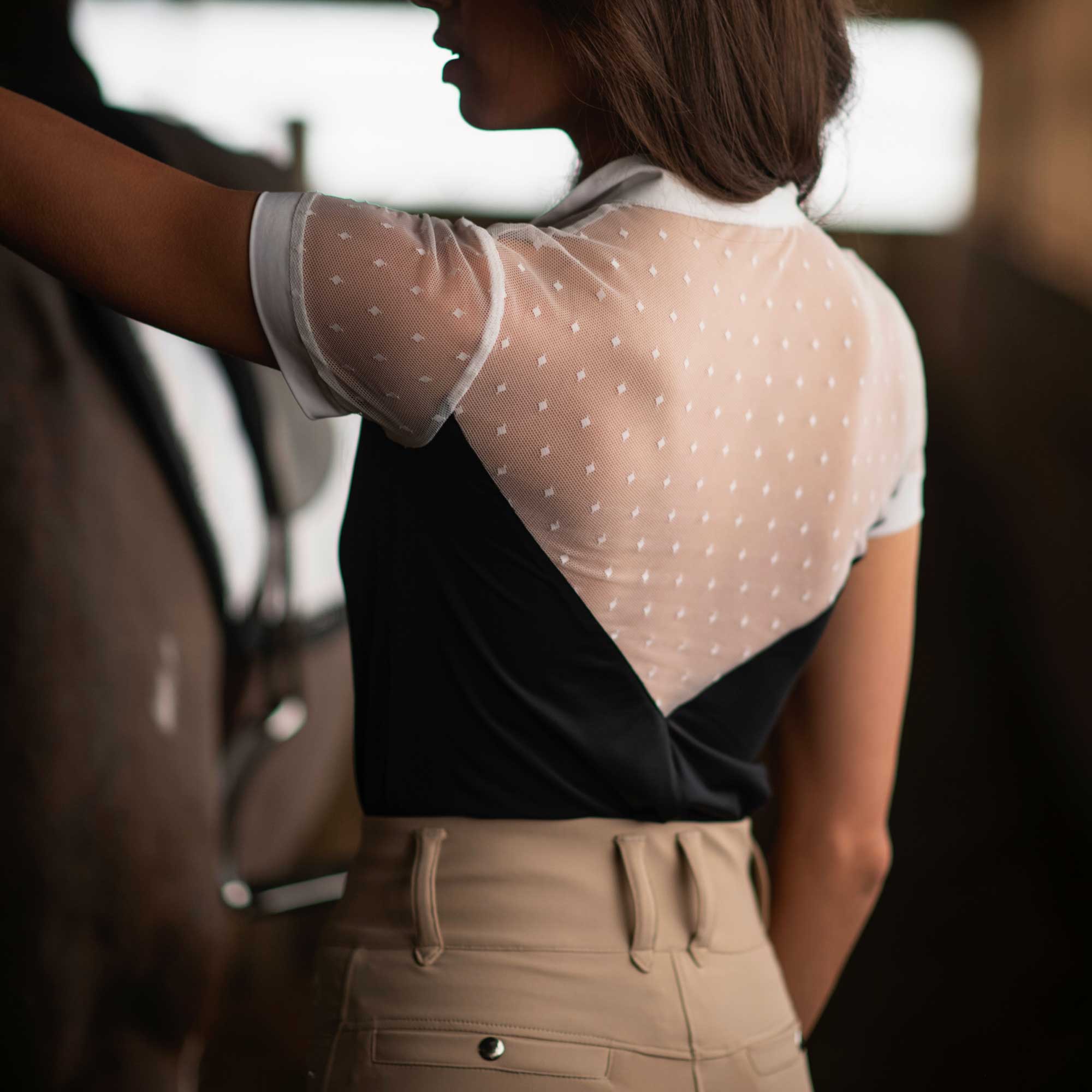 Dapplebay Shine On 1/4 Zip Show Top -Short Sleeve - Image 2