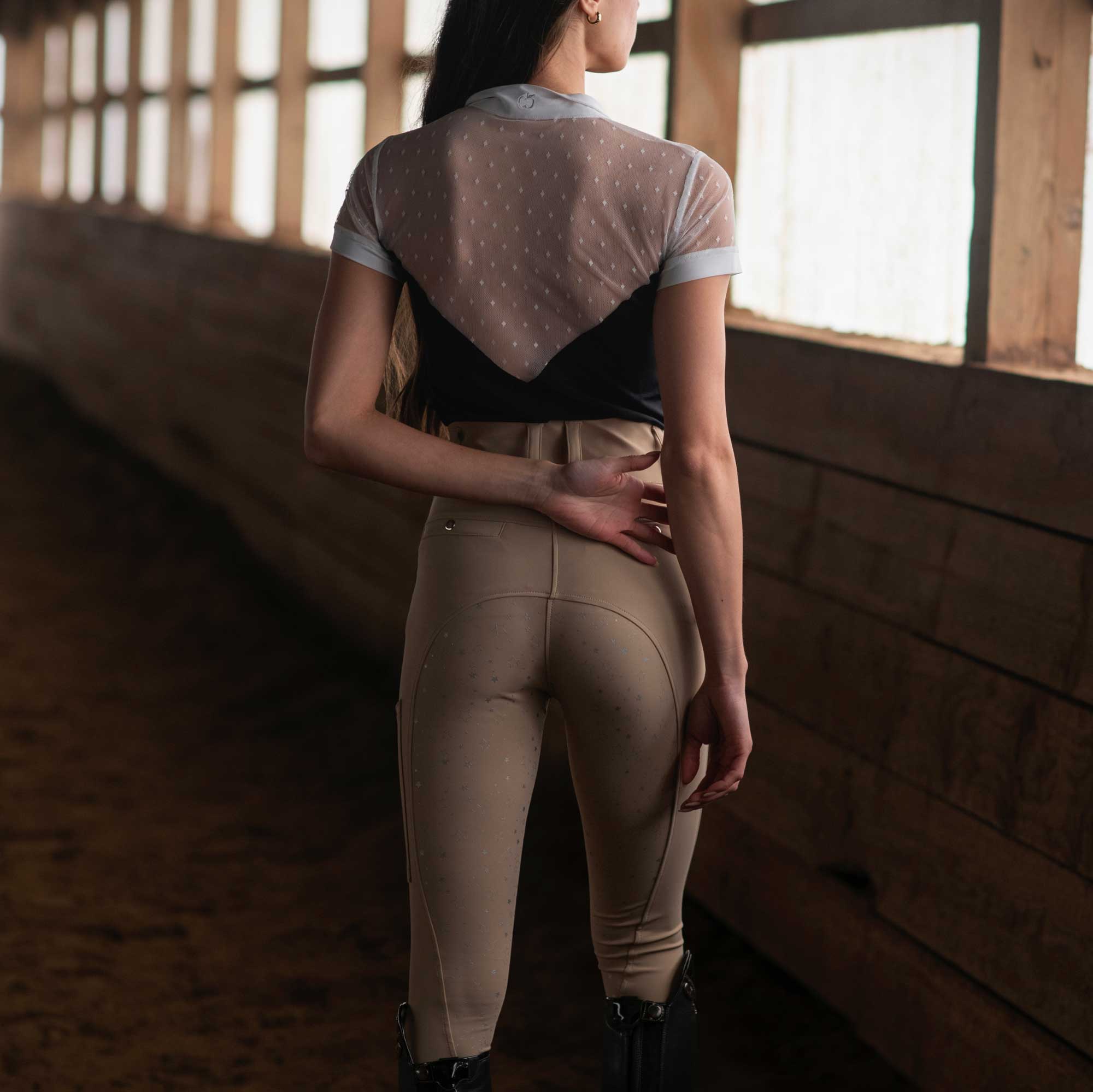 Dapplebay Shine On 1/4 Zip Show Top -Short Sleeve - Image 4