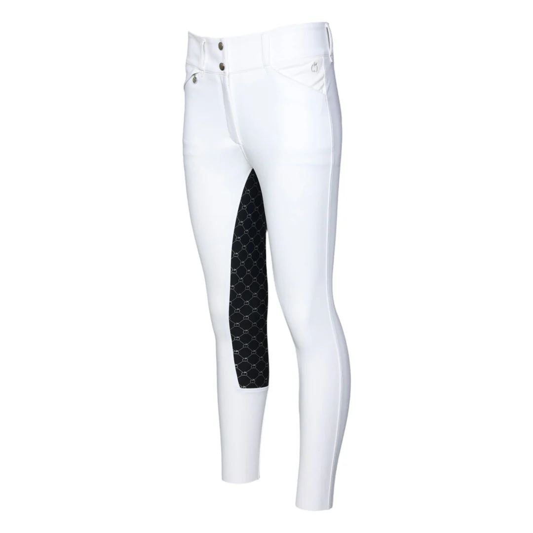 Dapplebay Sport Dressage Full Seat Show Breeches-White - Image 2