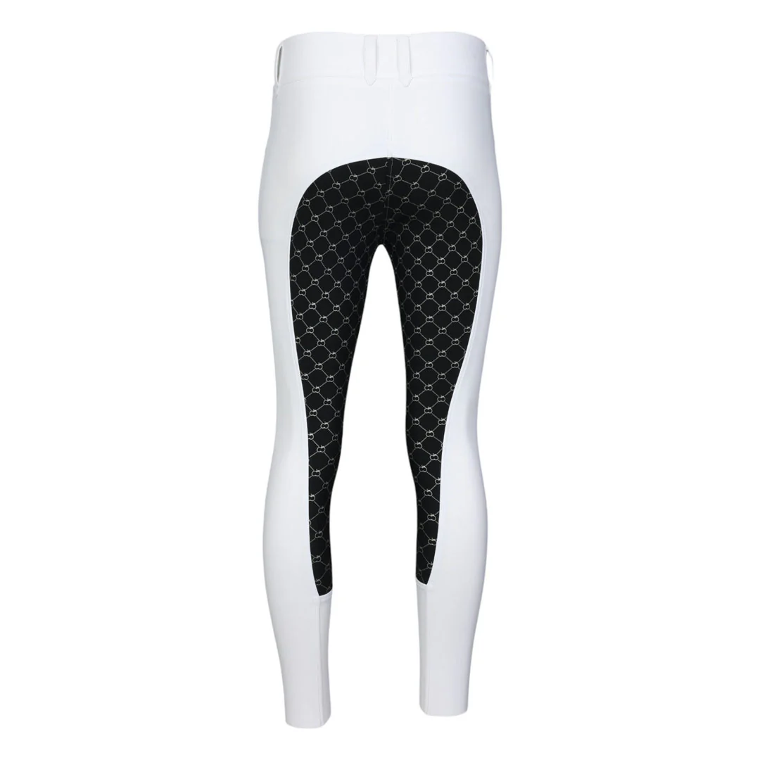 Dapplebay Sport Dressage Full Seat Show Breeches-White - Image 3
