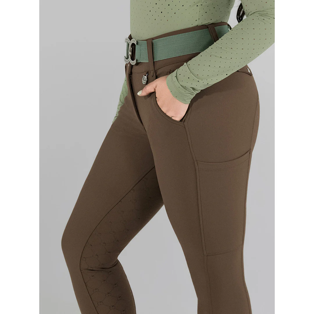 Dapplebay Sport Silicone Full Seat Breeches-Chestnut - Image 4