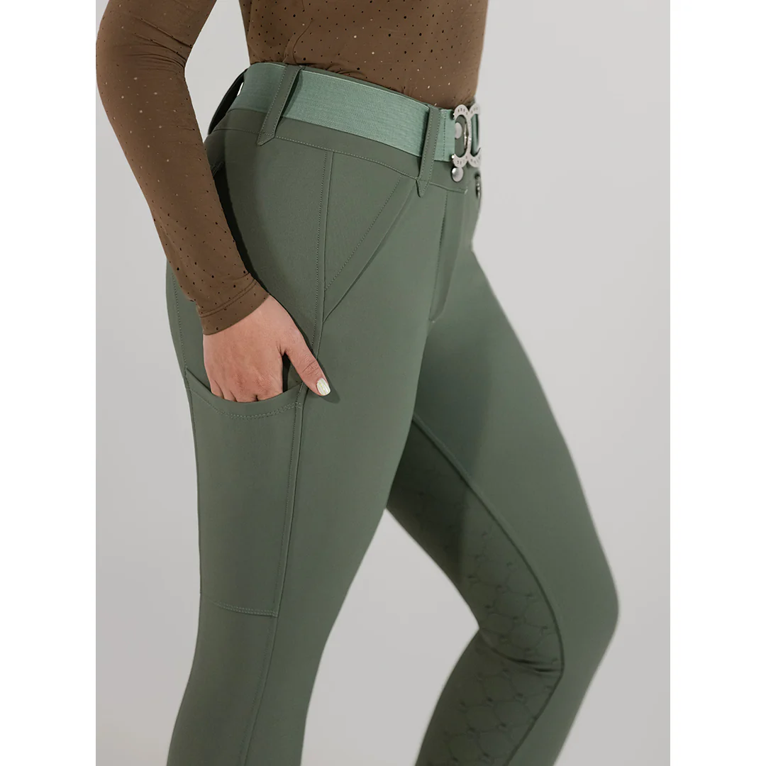 Dapplebay Sport Silicone Full Seat Breeches-Rosemary - Image 5