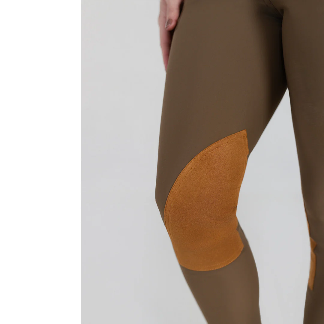 Dapplebay Sport Suede Knee Patch Breeches-Chestnut - Image 7