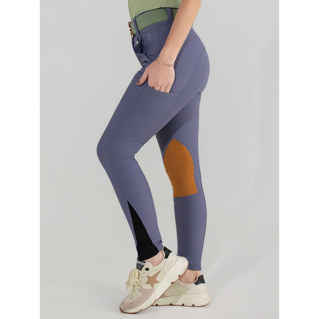 Dapplebay Sport Suede Knee Patch Breeches-Purple Dusk - Image 8