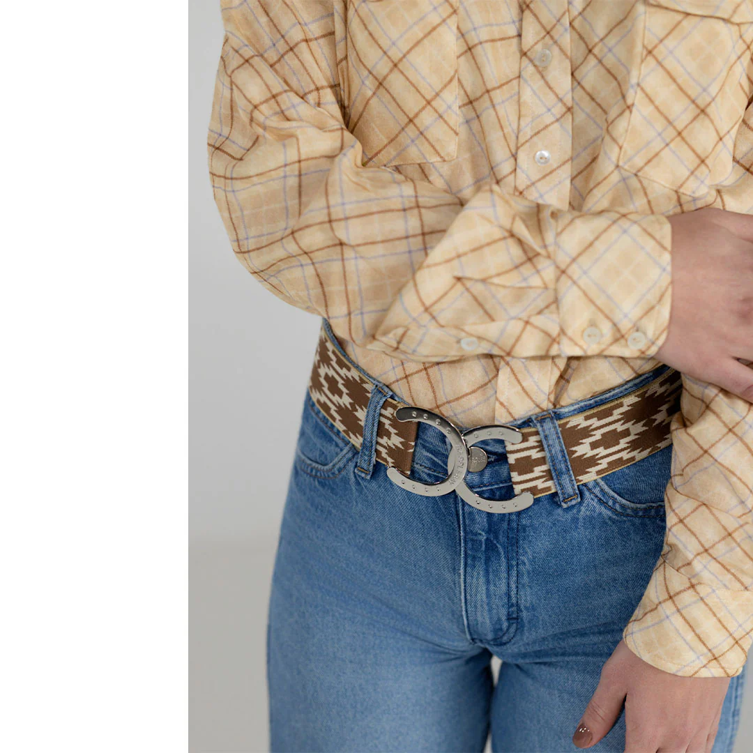 Dapplebay Spring Plaid Breezy Button Up Top-Tan - Image 6