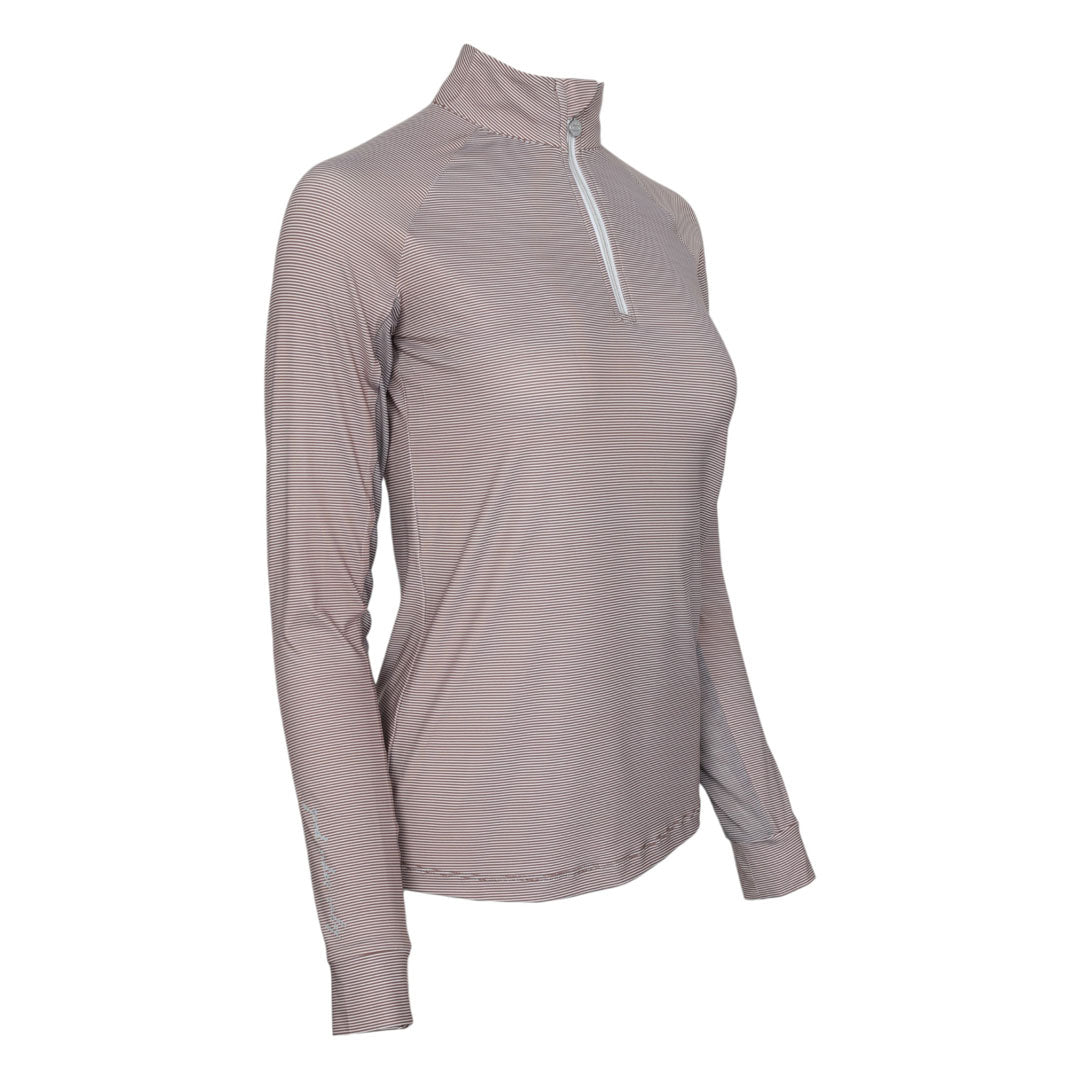 Dapplebay Stripe 1/4 Zip Riding Top - Image 5