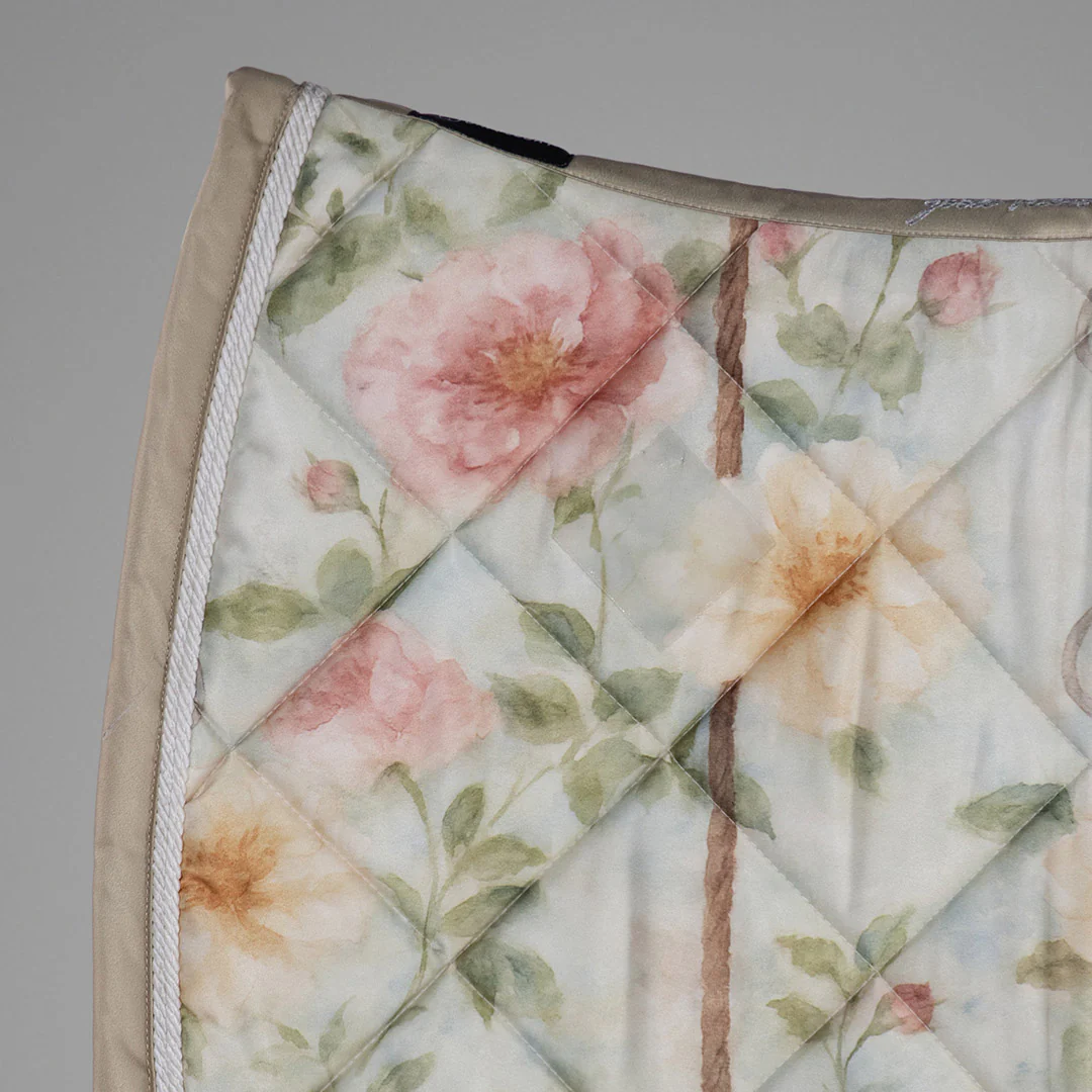 Dapplebay Vintage Floral Dressage Saddle Pad - Image 3