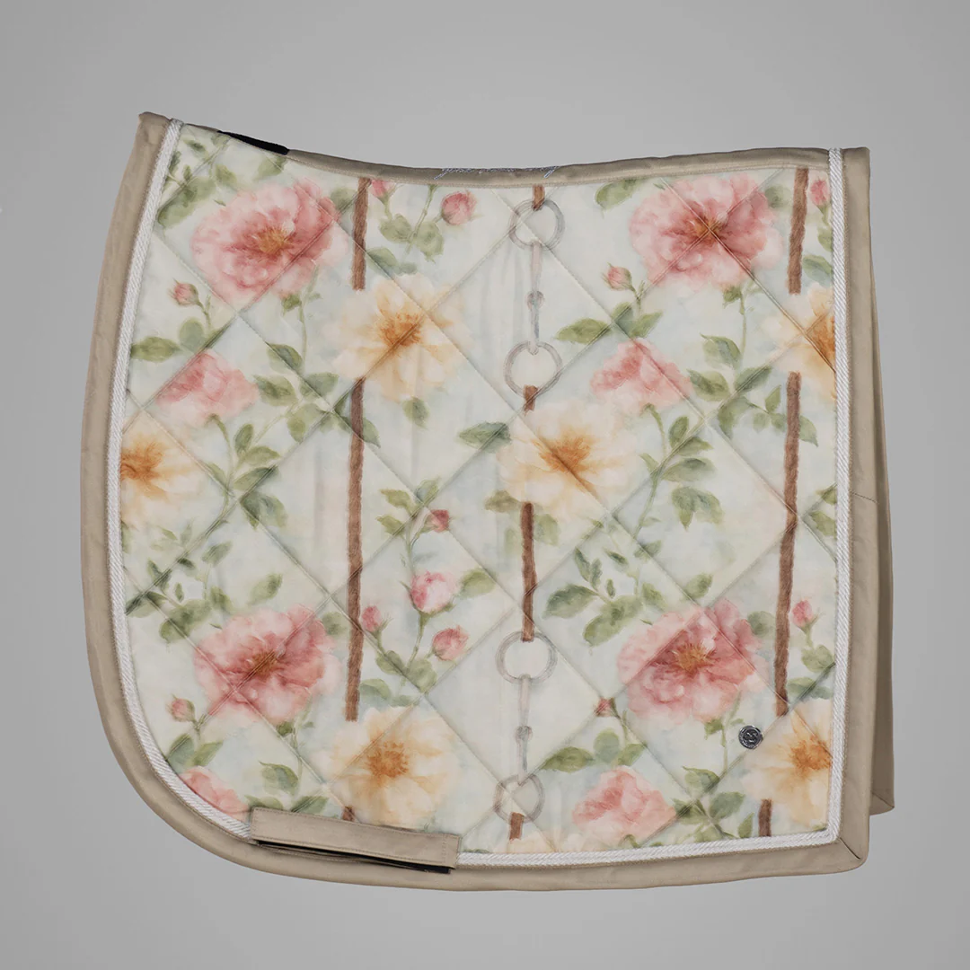 Dapplebay Vintage Floral Dressage Saddle Pad - Image 4