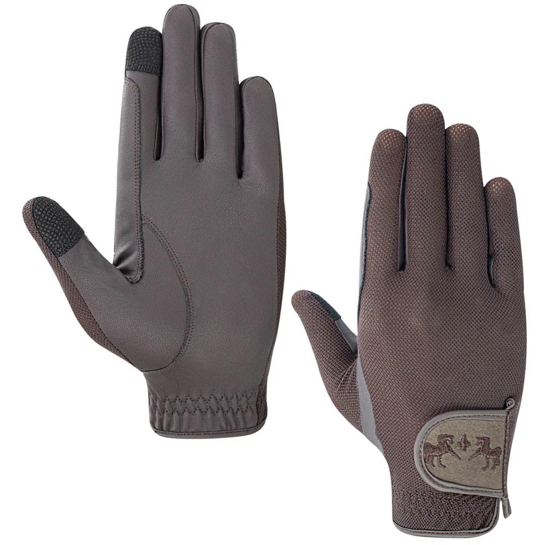 Equine Couture Aerocool Pull-On Touch Screen Riding Gloves - Image 5