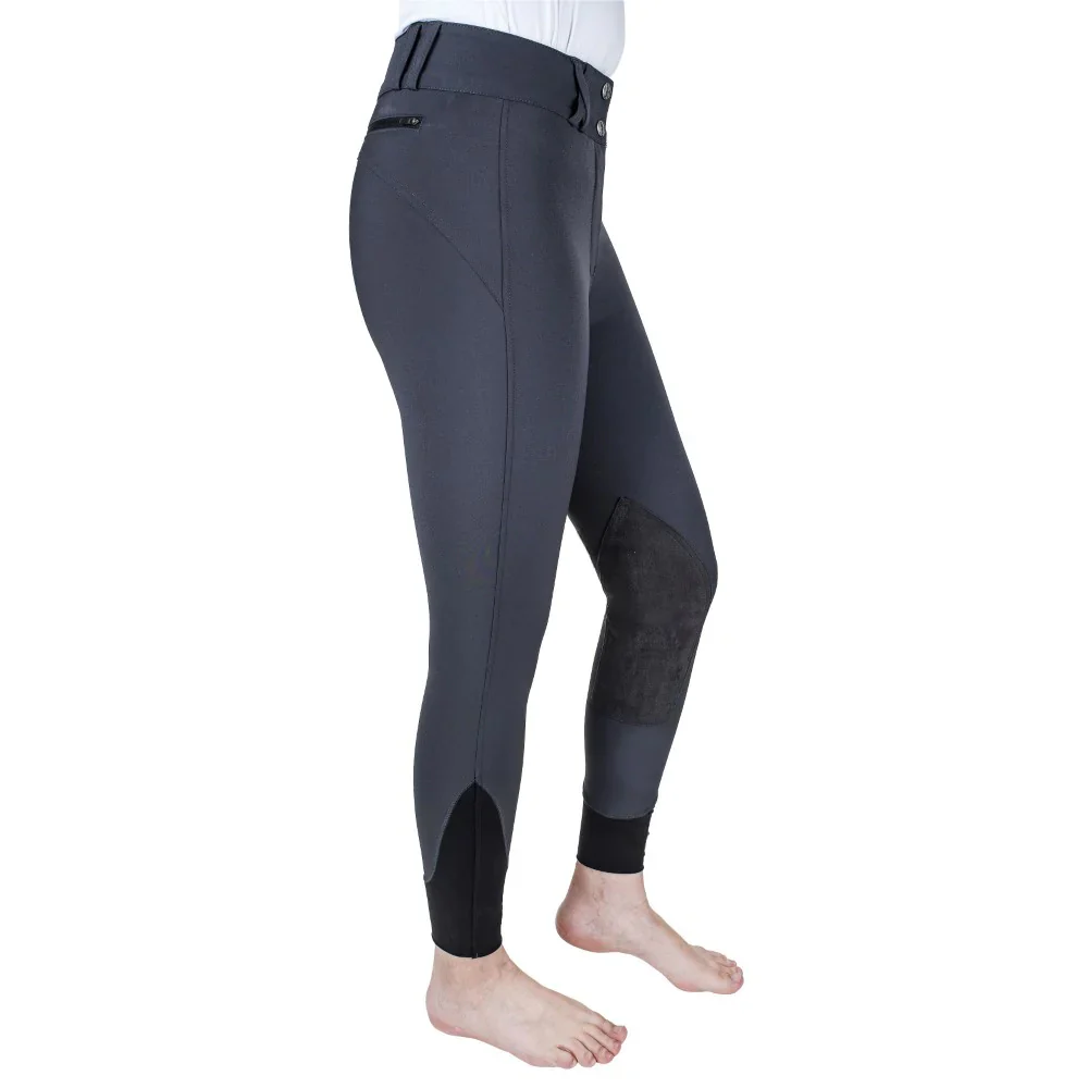 Equine Couture Charlotte Suede Knee Patch Breech - Image 11