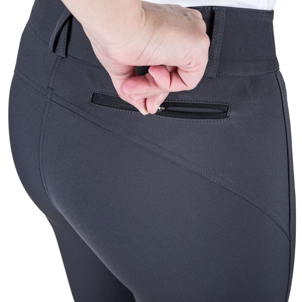 Equine Couture Charlotte Suede Knee Patch Breech - Image 12