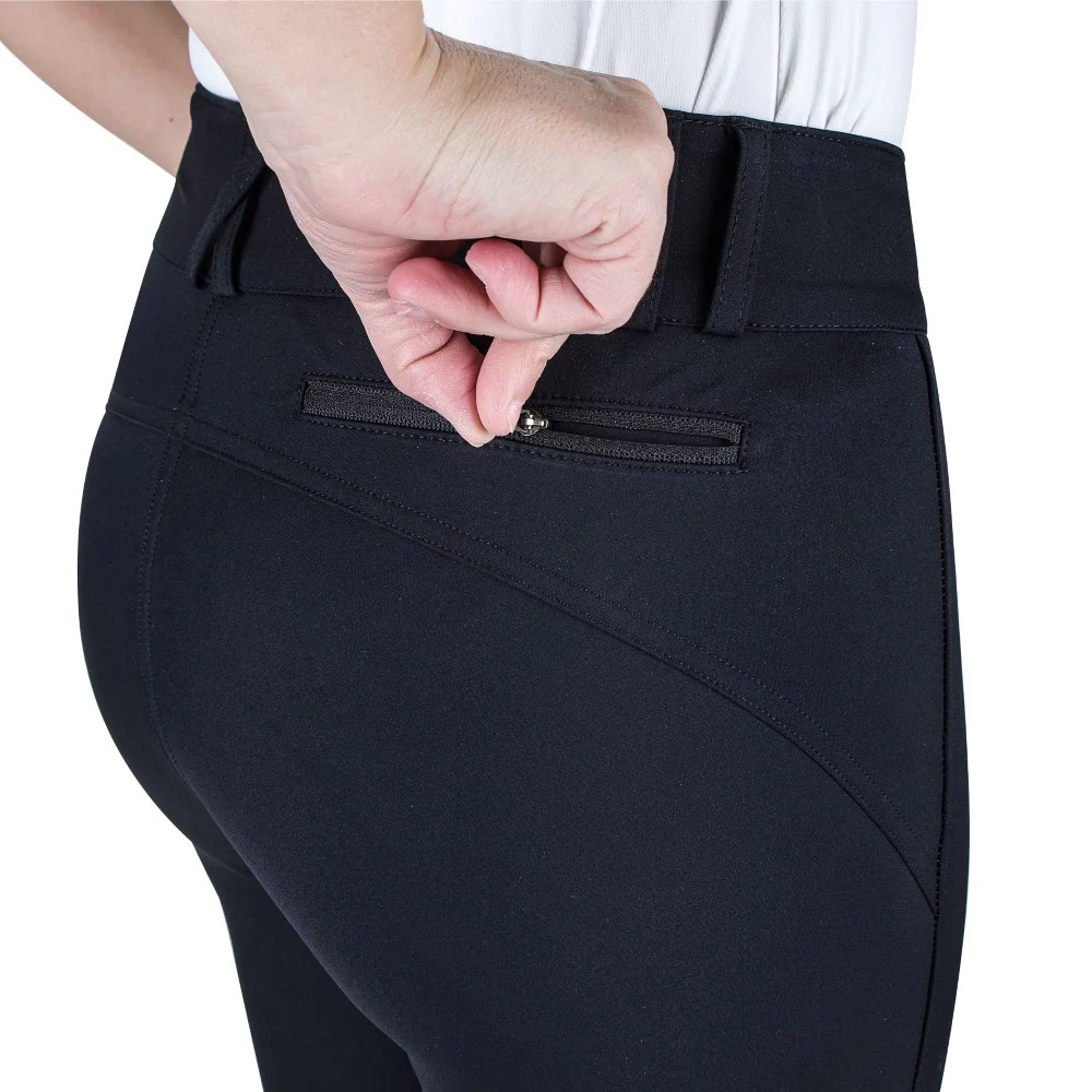 Equine Couture Charlotte Suede Knee Patch Breech - Image 6