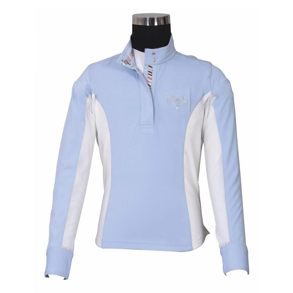 Equine Couture Children's Cara Long Sleeve Show Shirt - Image 3