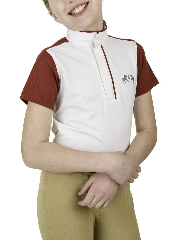 Equine Couture Children'S Magda Equicool Short Sleeve Show Shirt - Image 9