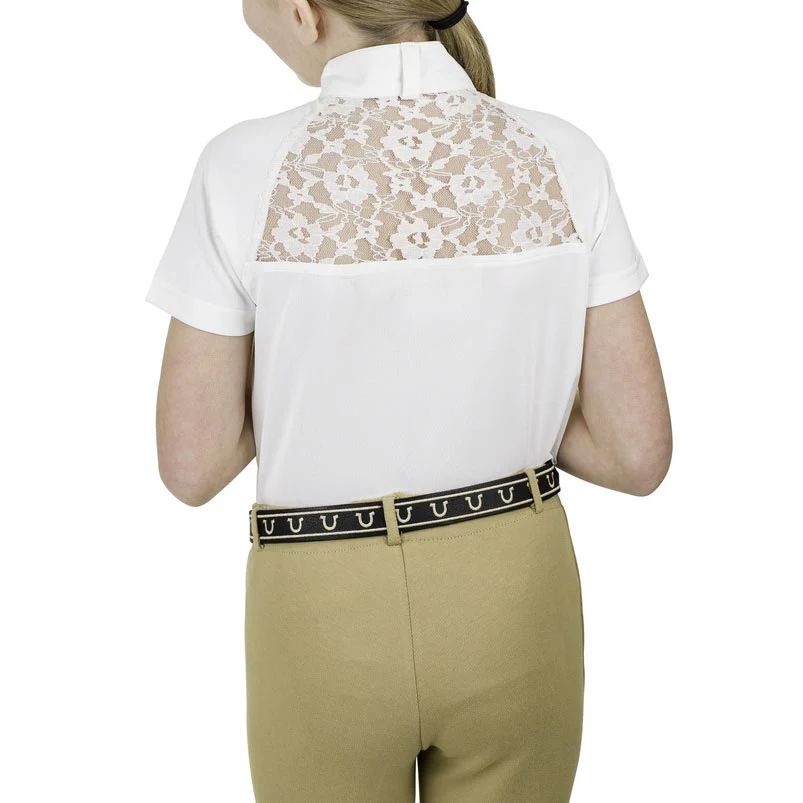 Equine Couture Children'S Magda Lace Equicool Short Sleeve Show Shirt - Image 2