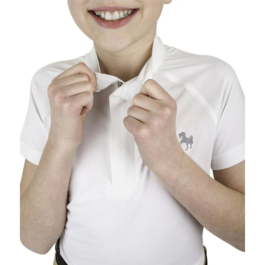 Equine Couture Children'S Magda Lace Equicool Short Sleeve Show Shirt - Image 3