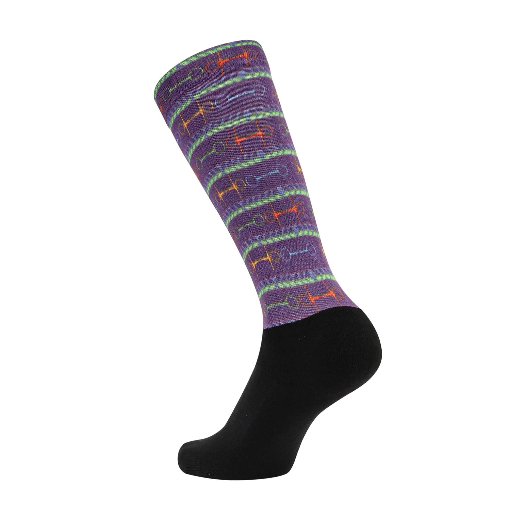 Equine Couture Children'S OTC Boot Socks- Neon Bits - Image 2