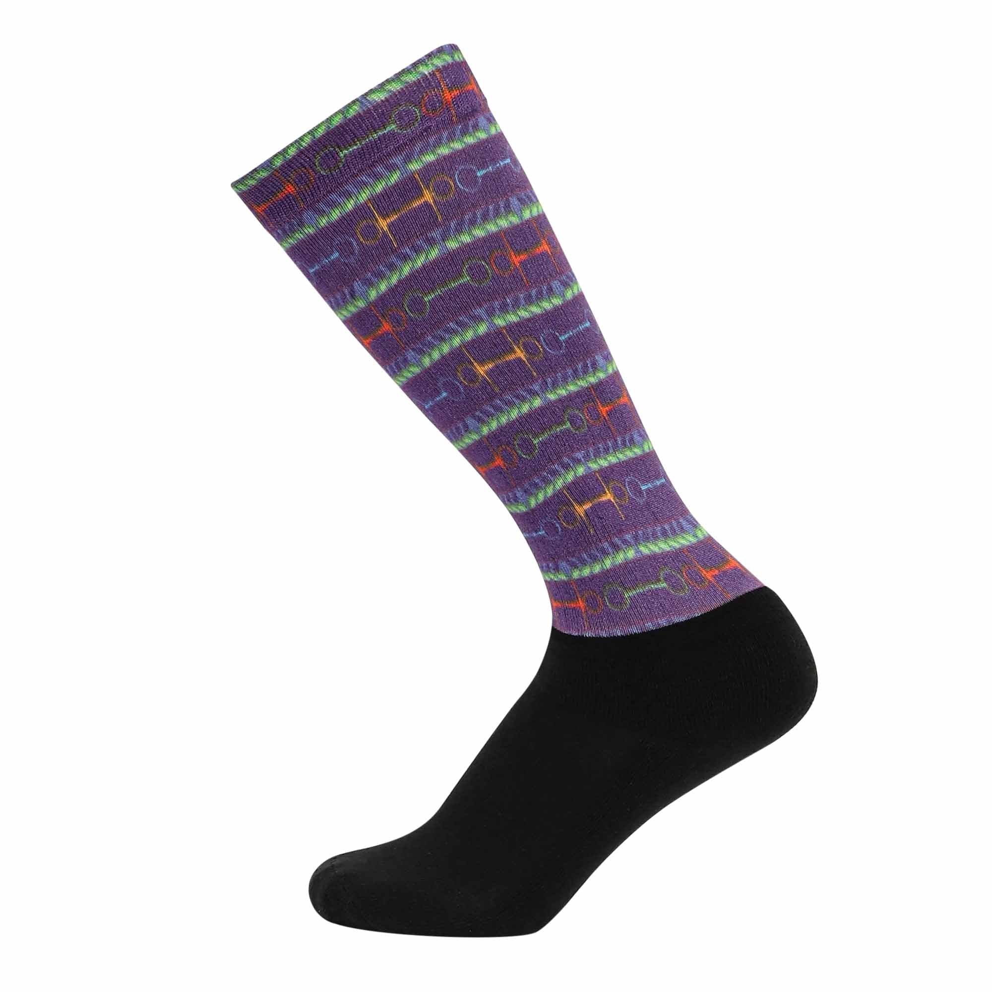 Equine Couture Children'S OTC Boot Socks- Neon Bits - Image 3