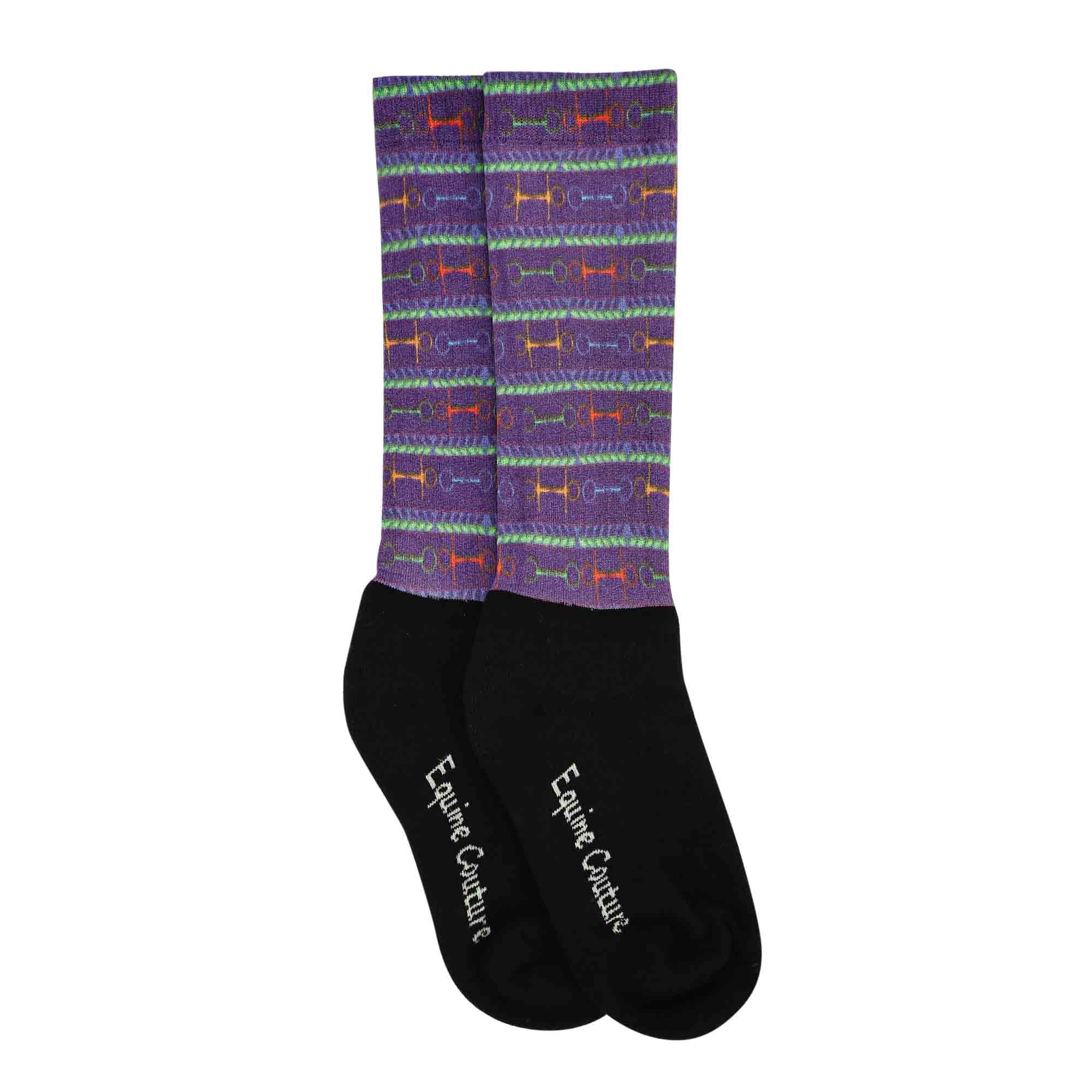 Equine Couture Children'S OTC Boot Socks- Neon Bits - Image 4