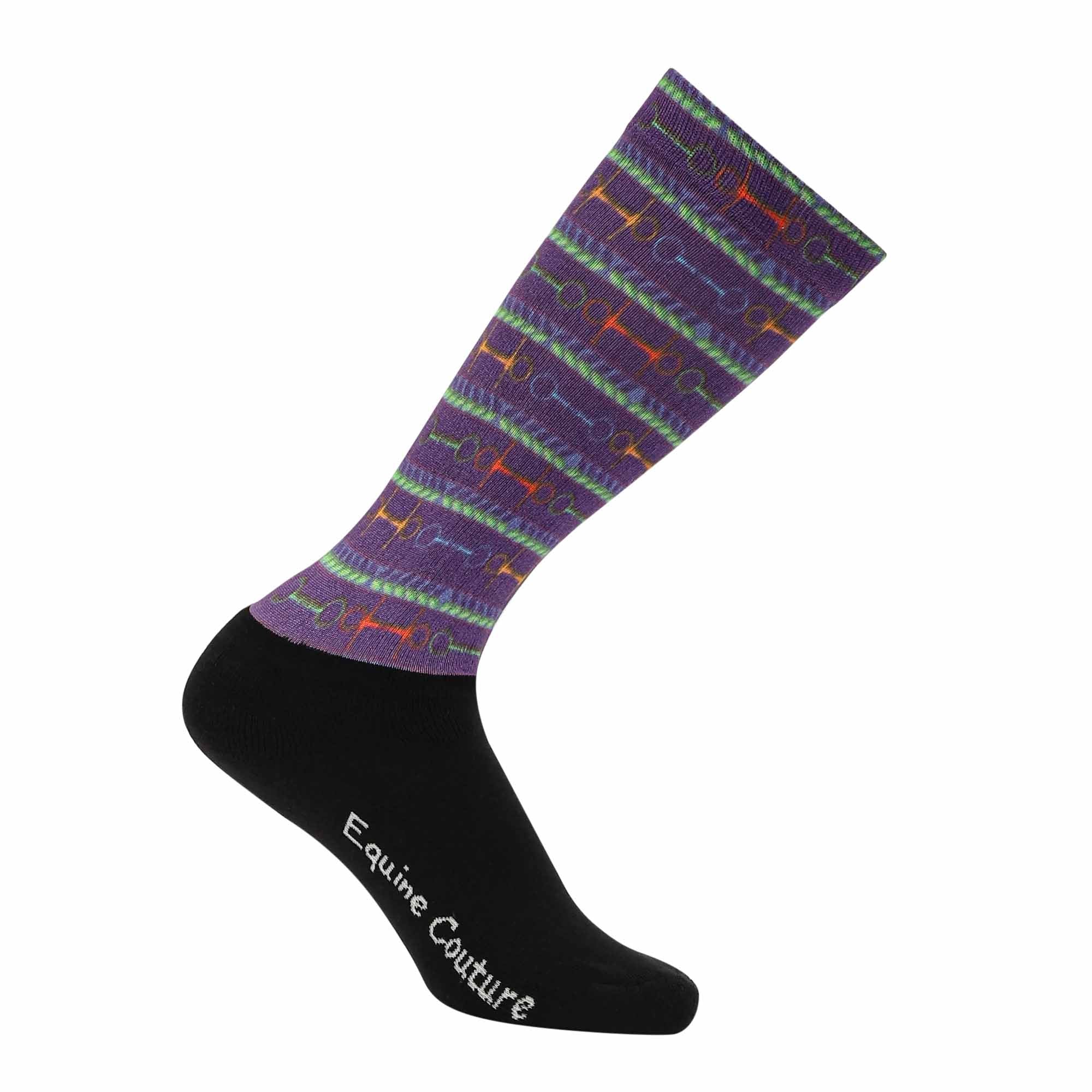 Equine Couture Children'S OTC Boot Socks- Neon Bits - Image 5
