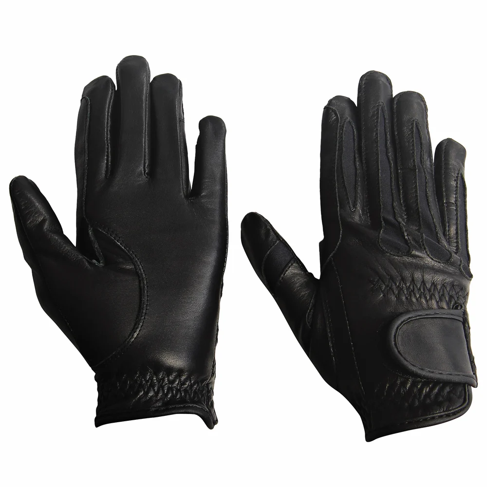 TuffRider Children's Stretch Leather Riding Gloves - Image 2