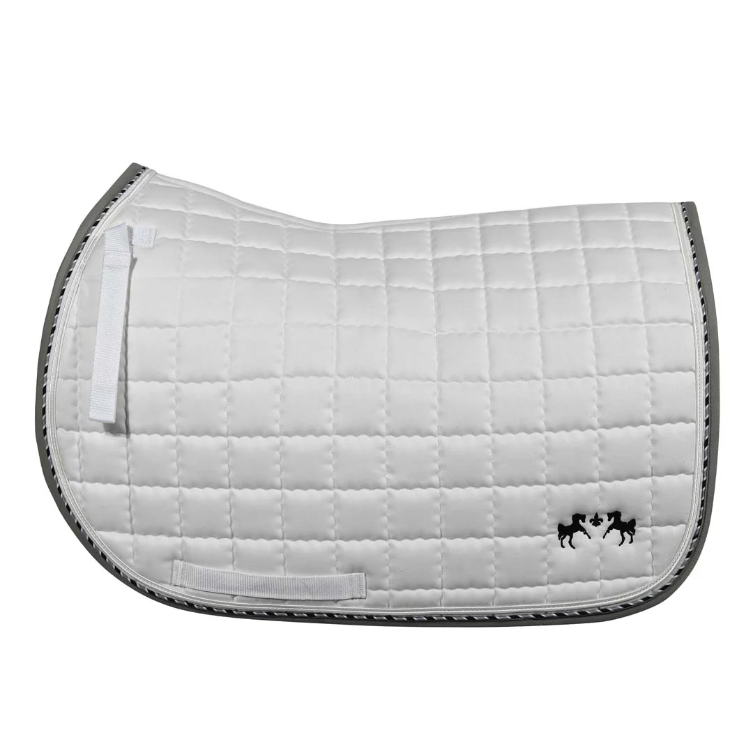 Equine Couture Coolmax Plush White Saddle Pad - Image 2