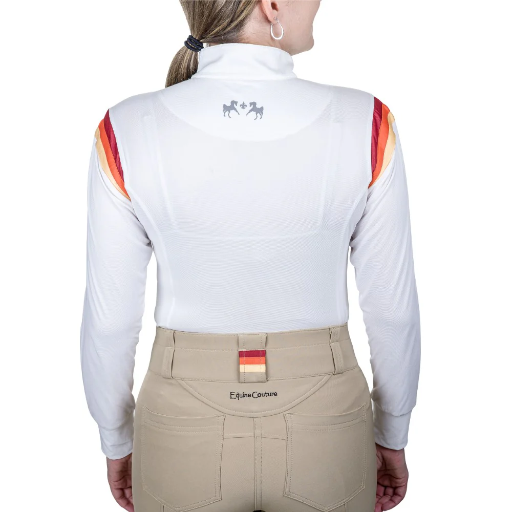 Equine Couture Gradient Long Sleeve Show Shirt - Image 2