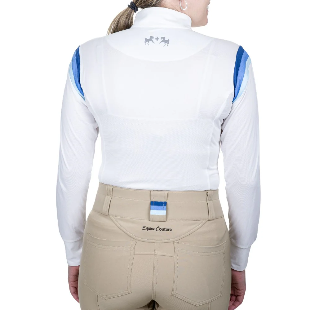 Equine Couture Gradient Long Sleeve Show Shirt - Image 6