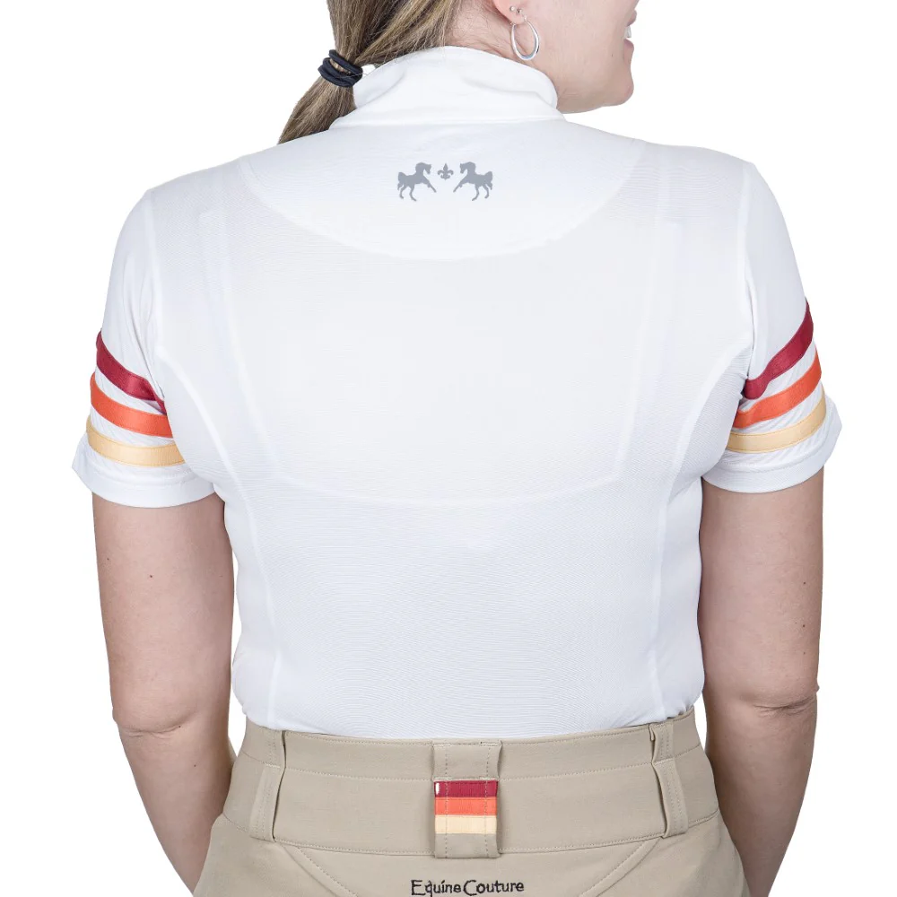 Equine Couture Gradient Short Sleeve Show Shirt - Image 2