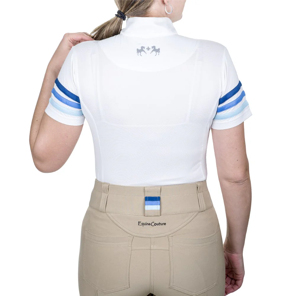 Equine Couture Gradient Short Sleeve Show Shirt - Image 4