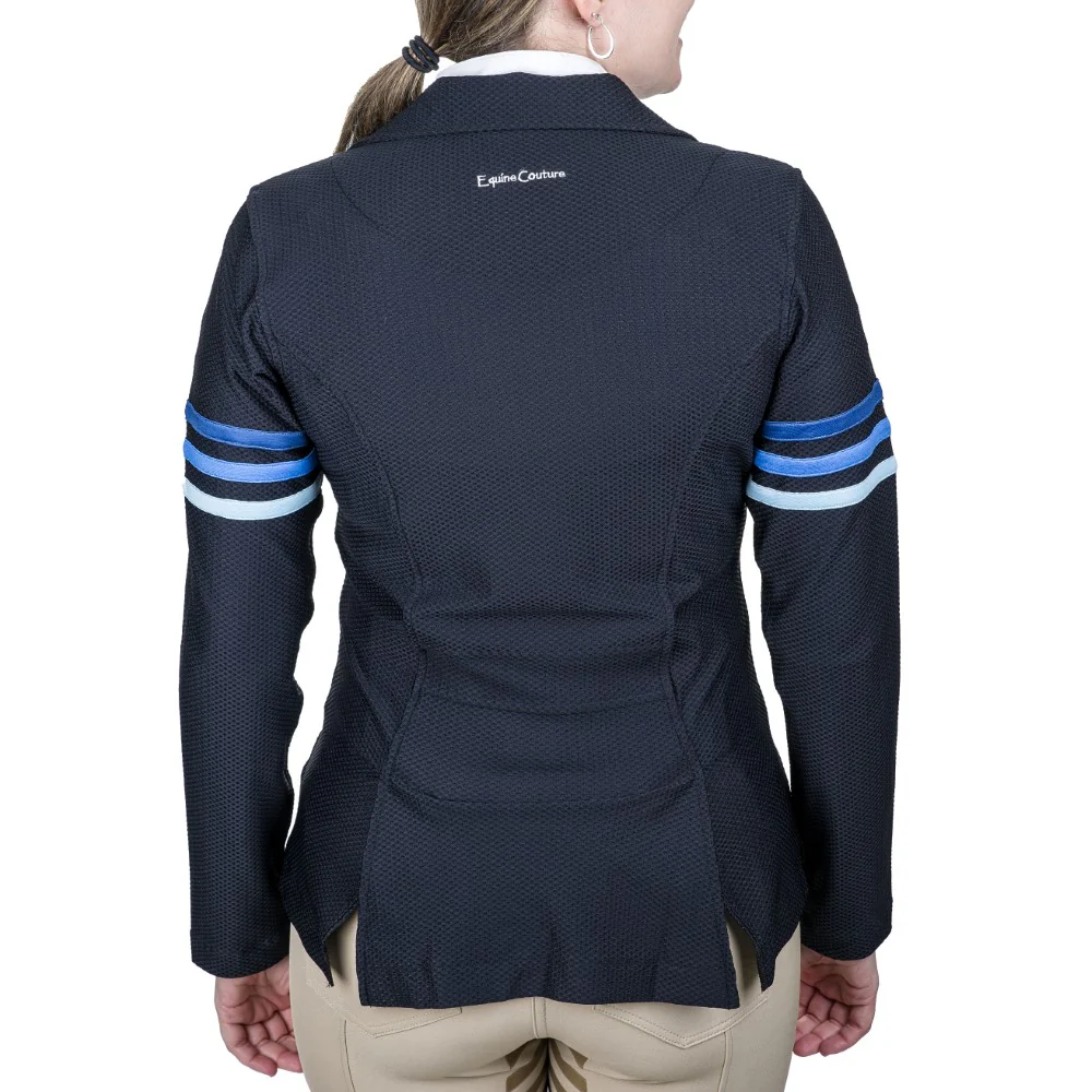 Equine Couture EquiVent Gradient Show Coat w/ Arm Stripes - Image 2