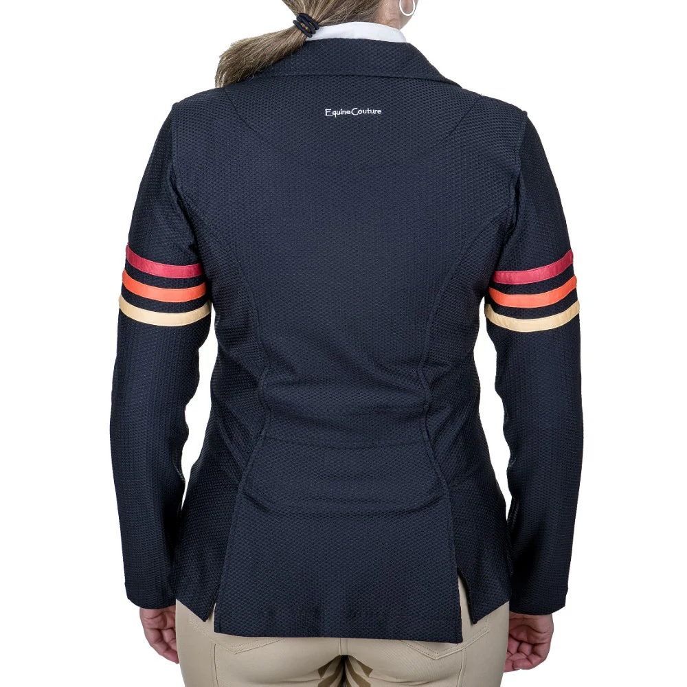 Equine Couture EquiVent Gradient Show Coat w/ Arm Stripes - Image 6