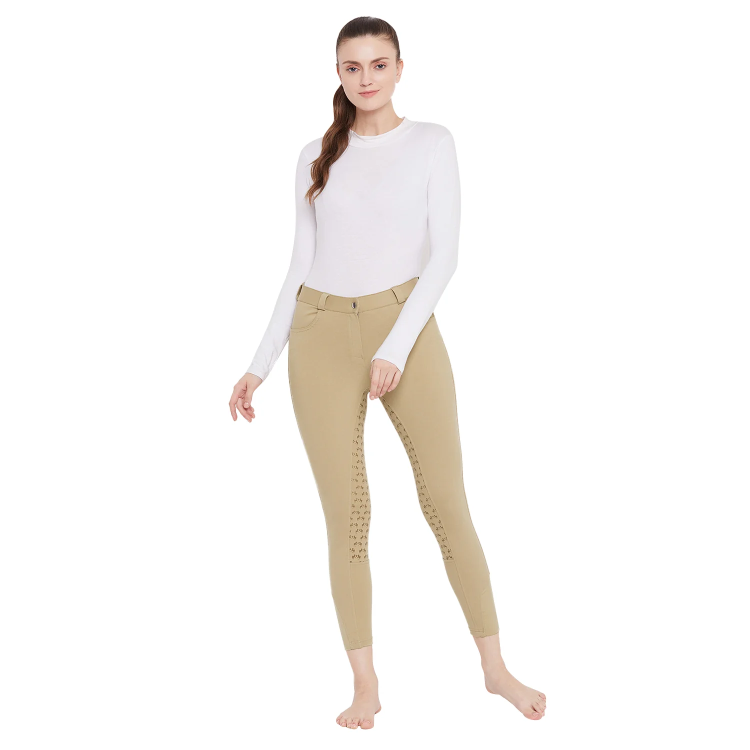 Equine Couture Heather Silicone Full Seat Breech - Image 15